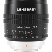 Lensbaby Velvet 28mm F/2.5 Lens For Micro Four Thirds (black)