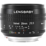 Lensbaby Velvet 28mm F/2.5 Lens For Micro Four Thirds (black)