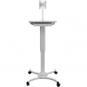 Cta Digital Height-adjustable Rolling Medical Workstation Cart With Vesa Plate