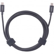 Codi Usb Type-c Male Braided Nylon Charge And Sync Cable (black, 6')