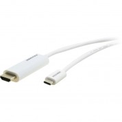 Kramer Usb Type-c Male To Hdmi Male Cable (white, 10')