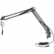 K&m 23850 Broadcast Microphone Desk Arm With Clamp