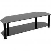 Avf Group Classic Corner Glass Tv Stand (black With Black Glass)