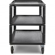 Conecarts Large 3-shelf Cart With Gray Moquette & Conecarts Embroidered Logo