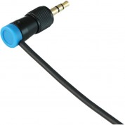 Cable Techniques Ct-lps-t35-b Low-profile Right-angle 3.5mm Trs Screw-locking Connector (blue)