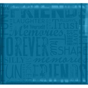 Mcs Embossed Gloss Expressions Friends Album (100 Pockets, Teal)