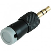 Cable Techniques Ct-lps-t35-a Low-profile Right-angle 3.5mm Trs Screw-locking Connector (gray)