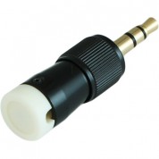 Cable Techniques Ct-lps-t35-w Low-profile Right-angle 3.5mm Trs Screw-locking Connector (white)