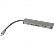 Camvate Portable Usb Type-c Hub Multiport 6-in-1 Adapter For Mac Pro