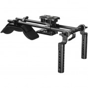 Camvate Shoulder Mount Rig With Dual Handgrips, Qr Plate & 15mm Lws Rod System