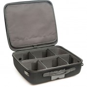 Shell-case Hybrid 340 Lightweight Semi-rigid Utility Case With Pouch & Divider Set (black)