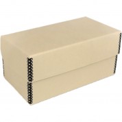 Archival Methods Hinged Lid Box (tan, 5.4 X 5.4 X 6