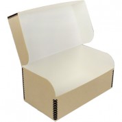 Archival Methods Hinged Lid Box (tan, 5.4 X 5.4 X 6