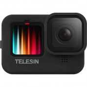 Telesin Protective Silicone Case With Lanyard For Select Gopro Hero Cameras (black)