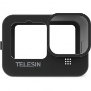 Telesin Protective Silicone Case With Lanyard For Select Gopro Hero Cameras (black)