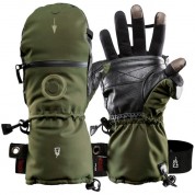 The Heat Company Heat 3 Smart Mittens/gloves (size 9, Dark Army Green)