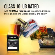 Pny 512gb Elite-x Uhs-i Sdxc Memory Card