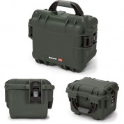 Nanuk 908 Hard Case With Padded Divider Insert (olive, 8.8l)