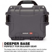 Nanuk 908 Hard Case With Padded Divider Insert (graphite, 8.8l)