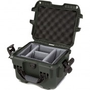 Nanuk 908 Hard Case With Padded Divider Insert (olive, 8.8l)