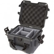 Nanuk 908 Hard Case With Padded Divider Insert (graphite, 8.8l)