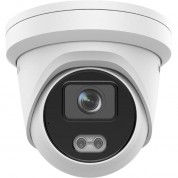 Hikvision Colorvu Ds-2cd2347g2-lu 4mp Outdoor Network Turret Camera With Dual Spotlights & 2.8mm Lens