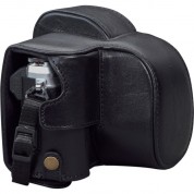 Megagear Black Ever Ready Genuine Leather Camera Case