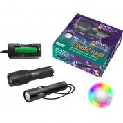 Bigblue Al450wmt Wide Beam & Al1300np Narrow Beam Dive Lights With Rainbow Clip