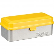 Kodak Steel 120/135mm Film Case (yellow Lid/silver Body)