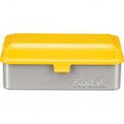 Kodak Steel 120/135mm Film Case (yellow Lid/silver Body)