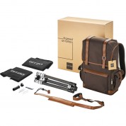 Gitzo Legende Series 1 Carbon Fiber Travel Tripod With Ball Head And Leather Backpack Kit