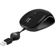 Adesso Imouse S8b Usb Illuminated Retractable Mini Mouse (black)