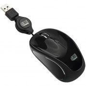 Adesso Imouse S8b Usb Illuminated Retractable Mini Mouse (black)