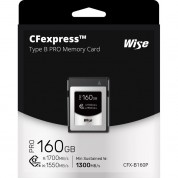 Wise Advanced 160gb Cfx-b Series Cfexpress Type B Memory Card