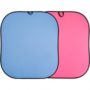 Manfrotto Collapsible Reversible Background (blue/pink, 6 X 7')