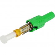 Techlogix Networx Ecoconnector Single-mode Zip-cord St Fiber Optic Click-on Connector (apc, 50-pack, Green)