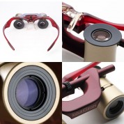 Kabukiglasses 4x13 Hd Theater/opera Glasses/binoculars (above 30/100 Vision, Burgundy)