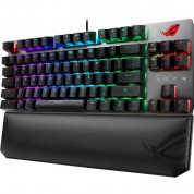 Asus Rog Strix Scope Nx Tkl Deluxe 80% Gaming Keyboard (black & Gray, Red Switches)