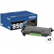 Brother Tn850 High Yield Toner Cartridge (3-pack)