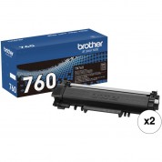 Brother Tn760 High Yield Black Toner Cartridge (2-pack)