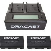 Dracast 2x Np-f 2200 Batteries & Dual Charger Kit