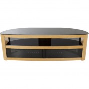 Avf Group Affinity Plus Burghley Curved Tv Stand (oak With Black Glass)