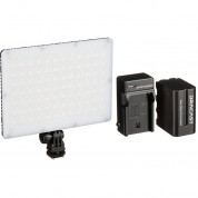 Dracast Led240 X Series Rgbww On-camera Led Light With App Control, Battery & Charger