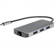 Rocstor Premium Usb Type-c Hub With Usb Type-a, Gigabit Ethernet & Usb Type-c 100w Pd