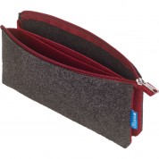 Itoya Profolio Midtown Pouch (charcoal/maroon, 4 X 7