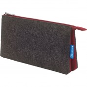 Itoya Profolio Midtown Pouch (charcoal/maroon, 4 X 7