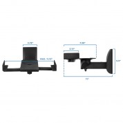 Mount-it! Mi-sb37 Universal Speaker Wall Mounts (pair)