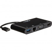 Rocstor Premium Usb Type-c To Hdmi, Vga, Gbe & Usb Multiport Adapter