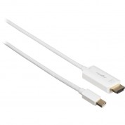 Rocstor Premium Mini Displayport Male To Hdmi Male Cable (6', White)