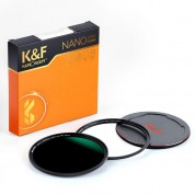 K&f Concept Nano-x Magnetic Filter With Adapter Ring & Lens Cap (49mm, 10-stop)